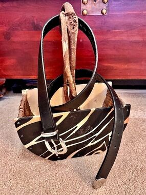 Merona Leather Belt 36-38”Black